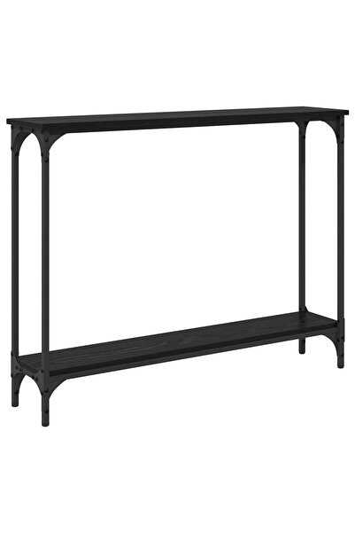 vidaxl Masă de consolă Stejar Negru 100 x 22,5 x 75 cm Lemn compozit