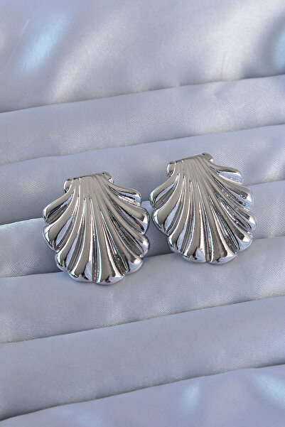 OGHAMAY 316L الصلب الفضة اللون المحار نموذج القرط
