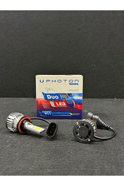 KUZEY AKSESUAR H11 Duo Led Xenon Şimşek Etkili Beyaz zenon far
