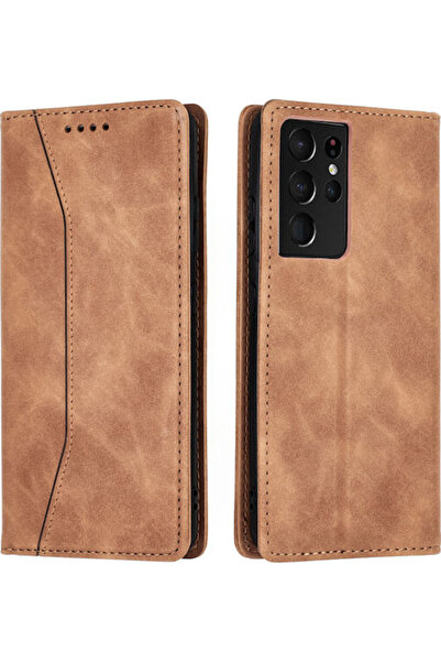 Other Bodycell PU Leather Wallet Synthetic Leather Brown (Galaxy S21 Ultra) C...
