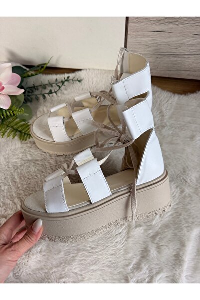 Miarma Designs Sandale dama piele albă