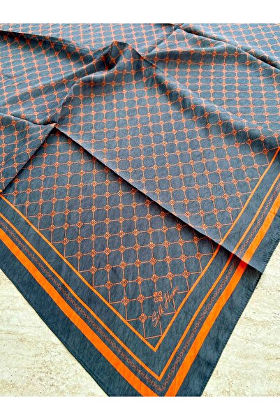Silk Home Olinda Scarf Anthracite Orange