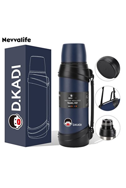 NEVVALİFE D.Kadi 2000 ml Koyu Mavi (Antrasit) Renk 48 Saat Sıcak ve Soğuk Gar...