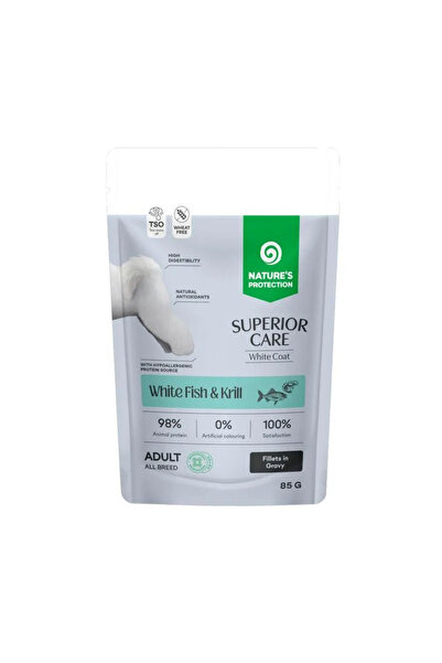 Nature's Protection Superior Care SC White Coat Hrană umedă fără cereale pent...