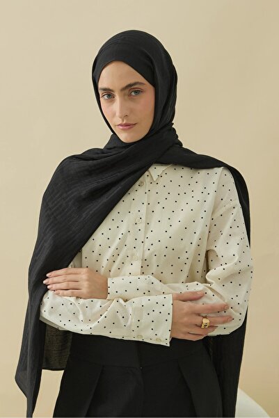Emproyal Native Rovena Desen Naia Şal Siyah