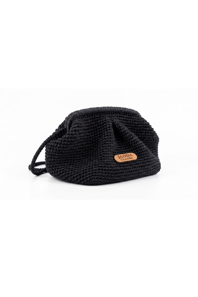 JADDA Handmade Daily Knitted Shoulder Bag Paper Rope Metal Hidden Burs