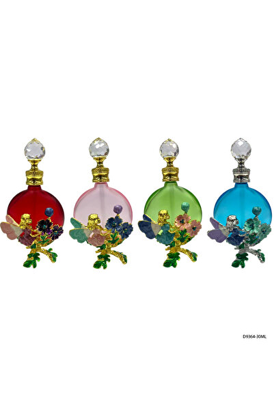 NUJET 4pcs Crystal Perfume Essential Oil Bottle 30ml D9364