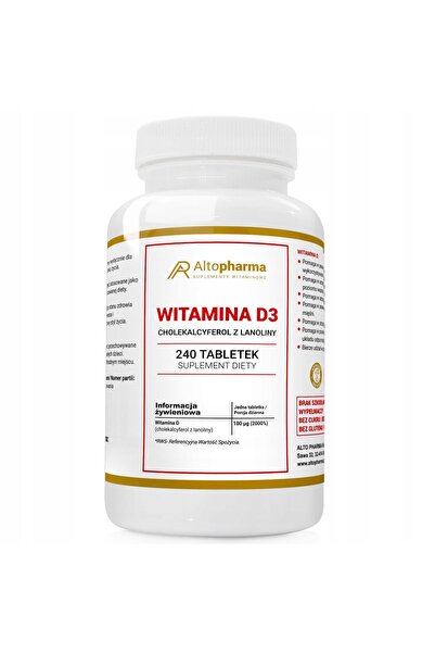 ALTO PHARMA Vitamina D3 4000 UI 240 Comprimate
