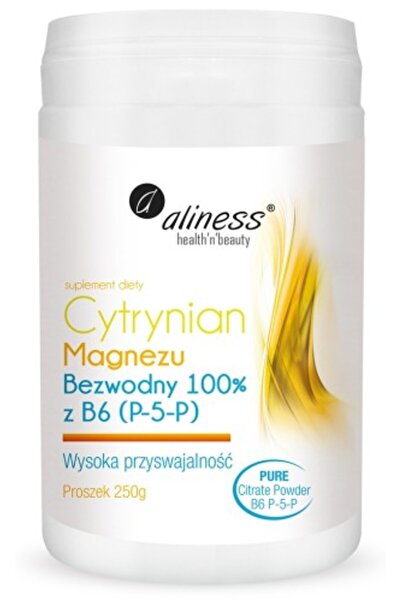 Aliness Cytrynian Magnezu Fără Apă Cu B6 250G