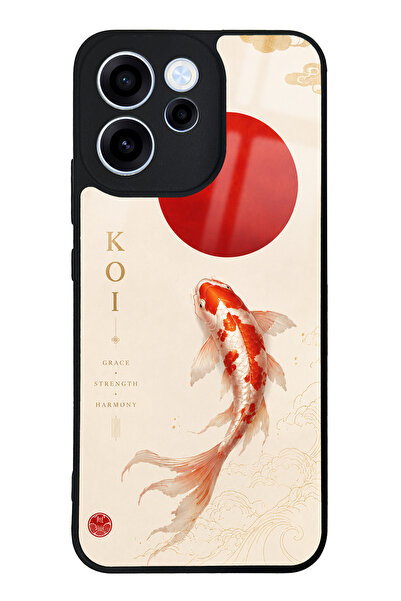 Spoyi Oppo Reno 15F Minimal Koi Grace Tasarımlı Glossy Telefon Kılıfı