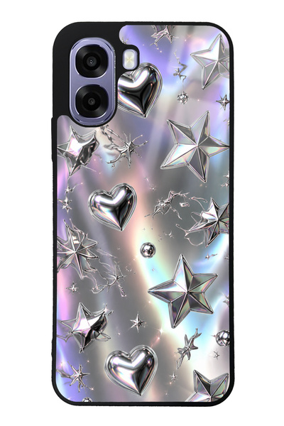 Spoyi Oppo A6T Chrome Star Dream Tasarımlı Glossy Telefon Kılıfı