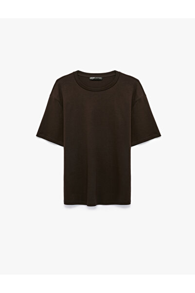 Koton Cotton Crew Neck Short Sleeve Basic Oversize T-Shirt