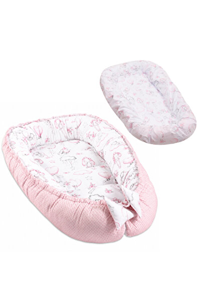 Kidizi Baby Nest cu husa detasabila din bumbac Fairy Clouds – cosulet bebelus...
