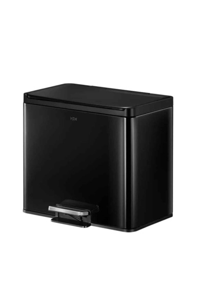 EKO Coș de gunoi cu pedală, EKO, Essential, 20+9 litri, 2 compartimente, negru