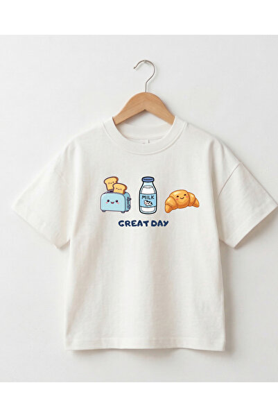 babytex تي شيرت كبير الحجم للأطفال مطبوع عليه Great Day، تي شيرت لطيف بتصميم ...