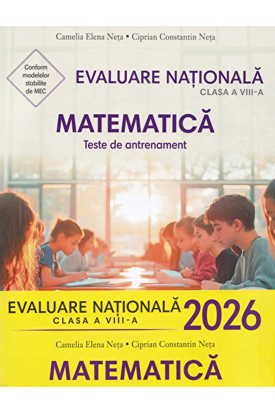 Editura Corint Evaluare Națională 2026 Matematică Clasa a VIII-a. Teste de pr...