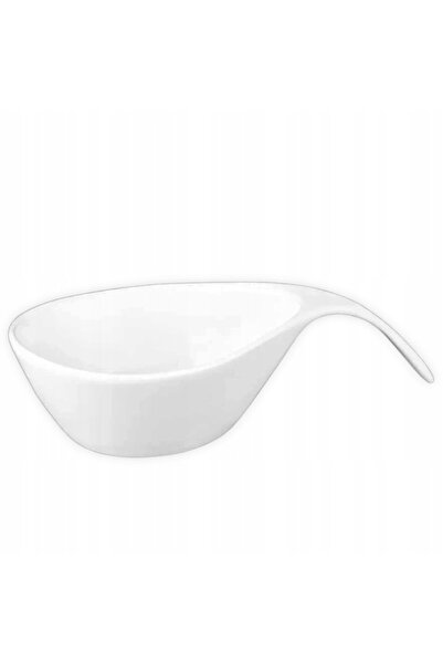 WILMAX ENGLAND Bol pentru sos cu mâner WILMAX Fine Porcelain, alb, 450 ml