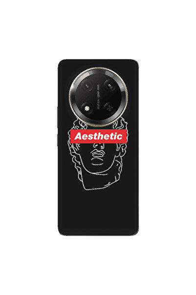 Other Honor Magic 7 Lite Aesthetic Black Colored Silicone TPU Θήκη