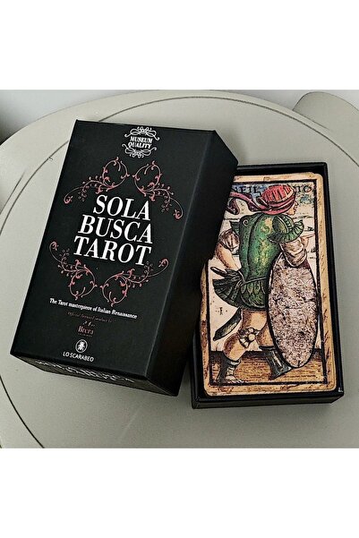Galaksi Dükkanı Sola Busca Tarot /Yüksek Kalite Kutu ve Kartlar -12cm 7cm boy...