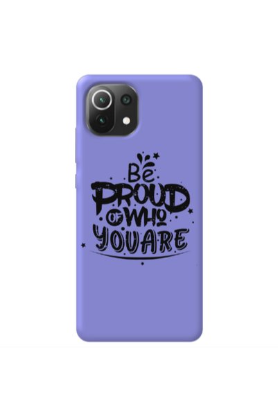Other Xiaomi Mi 11 Lite Be proud of who you are Purple Colored Silicone TPU Θήκη