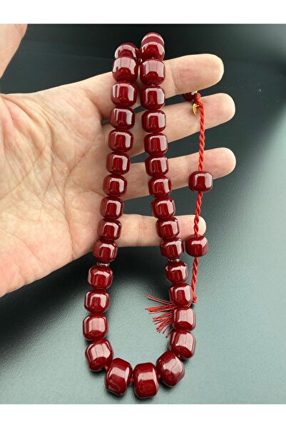 Jewel Custom-Made Faturan Sıkma Amber Prayer Beads (12-13.5 mm) Signed by Mas...