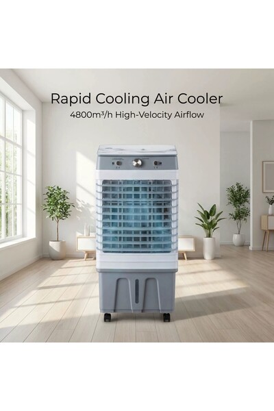 OEM Răcitor de aer evaporativ portabil de 25 L, foarte căutat, cu suport elec...