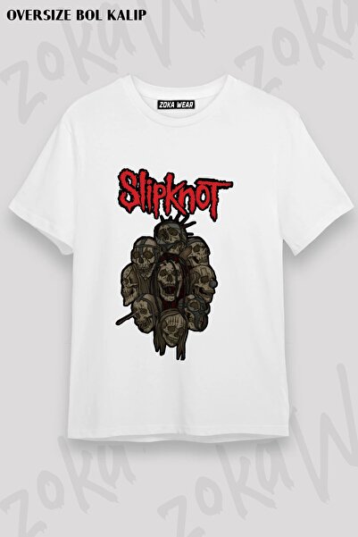 ZOKAWEAR Μπλουζάκι Unisex Loose Fit με στάμπα Slipknot v38