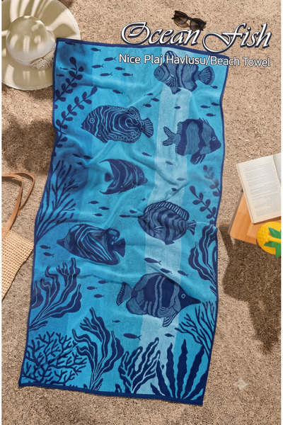 Özdilek Ocean Fish Beach Towel 70X150 cm