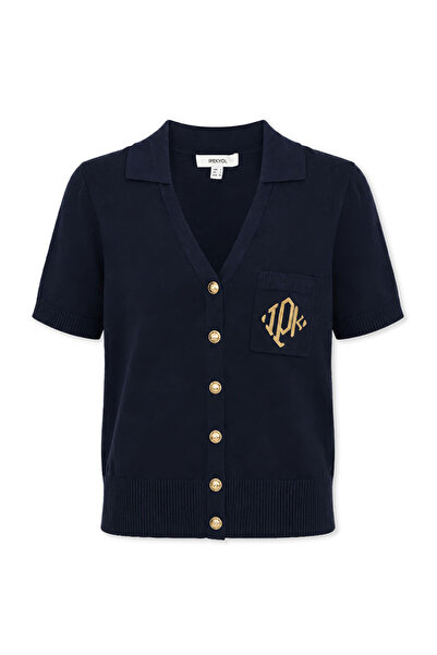 İpekyol Monogram nakışlı triko