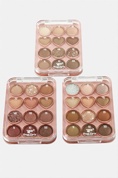 Generic Brand Svl-Shop Royal Paris Heart 12-Pack (75202) Eyeshadow Set-3