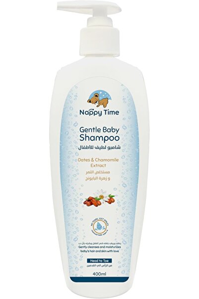 Nappy Time Baby Shampoo for Hair and Body with Gentle Tear-Free Formula, Date...