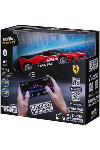 Maisto Χυτό Μεταλλικό Τηλεκατευθυνόμενο Bluetooth Ferrari FXX-K EVO 1:41 (82650)