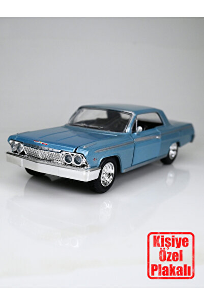 bebeym Chevrolet Impala SS 1/24 Ölçek Metal Araba - Kişiye Özel Plakalı