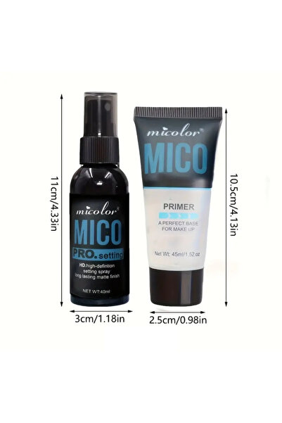 MICOLOR Makeup Primer and Setting Spray Water Combination - Moisturizing and Nourishing Long-Lasting Makeup