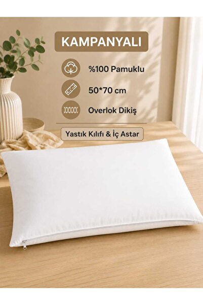 Pamuk %100 Pamuklu Yastık İç Astarı 50x70 cm Otel/Ev/1 adet