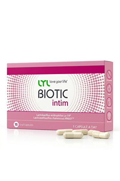 LYL Biotic Intim Probiotics for Women – 15 Capsules 12 Billion CFU Vaginal Pr...