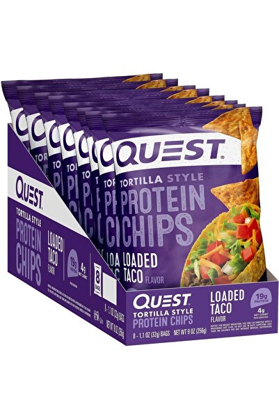 Quest رقائق بروتين على شكل التورتيلا بنكهة التاكو، قليلة الكربوهيدرات، خالية ...