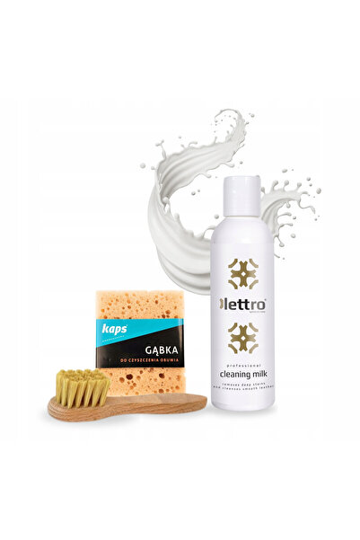 kaps Set de curatat incaltaminte, Kaps, 3 in 1, 200 ml, lapte de curatat, bur...