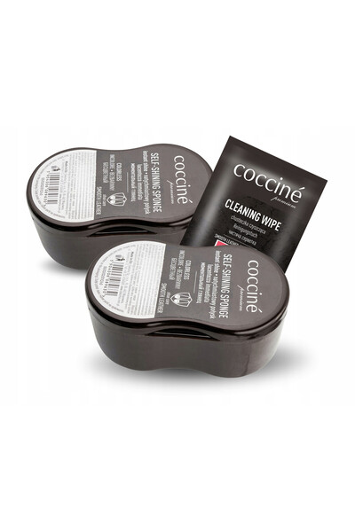 Coccine Lustruitor de pantofi, Coccine, burete de lustruit, incolor, 2 bucati...
