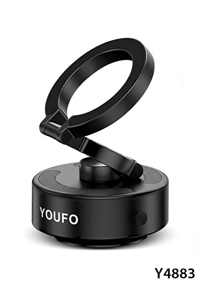 Youfo Y4883 Foldable Magnetic Phone Holder 360° Rotating Suction Mount Stand ...