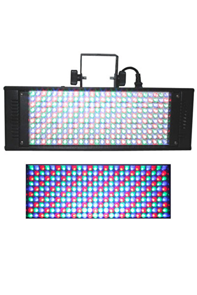 Ibiza Light Panou LED RGB DMX512, 260 LED-uri, 30W, Stroboscop și Dimmer