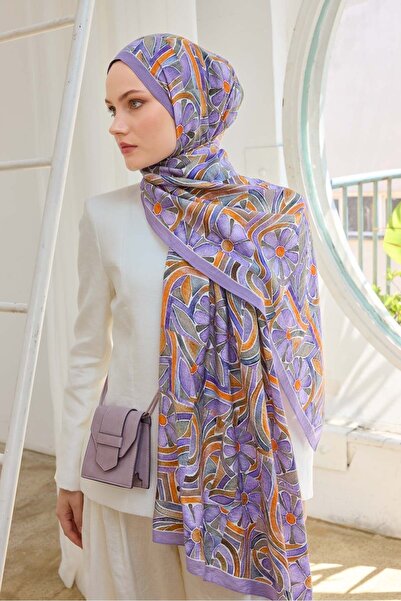 Silk Home Urban Hours Bohemian Daisy Lavender Mayda Shawl