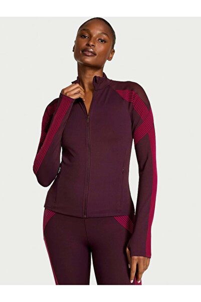 Victoria's Secret VSX Elevate™ Kontrast Detaylı Fermuarlı Spor Ceket