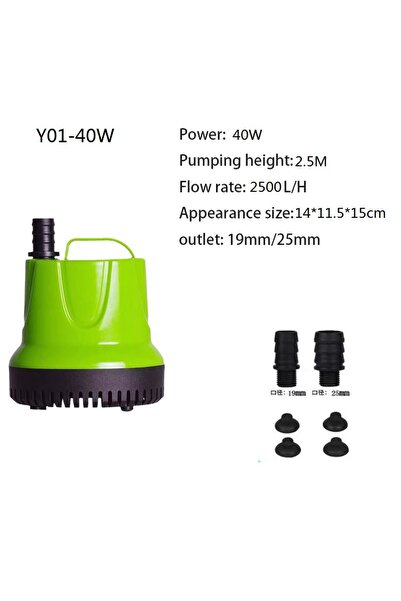 Choice4 مضخة مياه غاطسة EU-220V 50HZ 2500D-40W لحوض السمك والبرك، والحدائق ال...