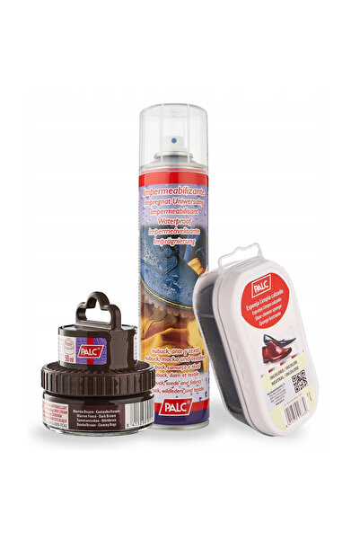 Palc Set de ingrijire a incaltamintei, varf, maro inchis, pasta crema 2 in 1 ...