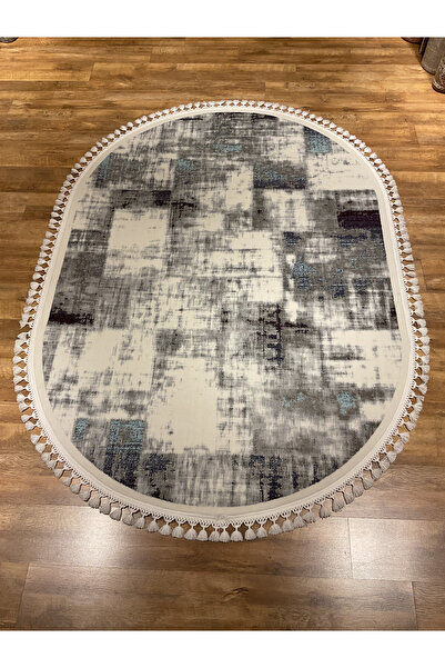 Royal Halı BORNEO 2464A 160X230 OVAL GRİ HALI