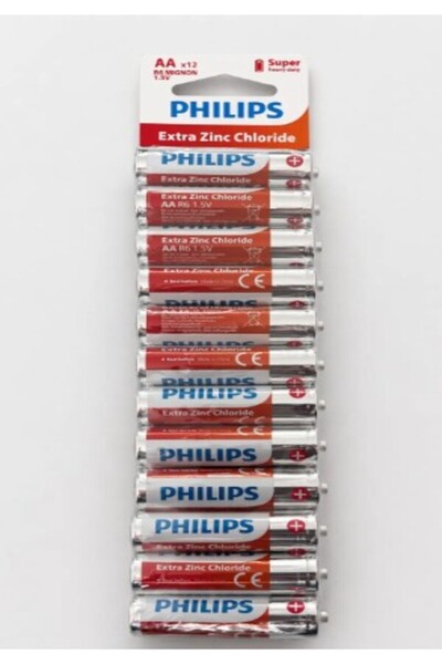 Philips Extra Zinc Chloride 1.5V Aa Kalem Pil - R6L12TF/10 - 12'li Paket