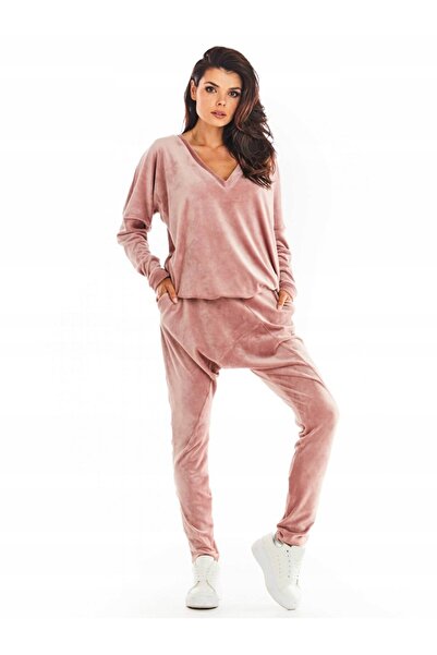 Awama Pantaloni dama, Awama, Poliester, Marime S/M, Roz