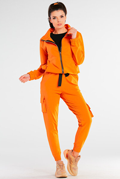 Infinite You Pantaloni casual pentru femei, Awama, Bumbac, Portocaliu, S/M