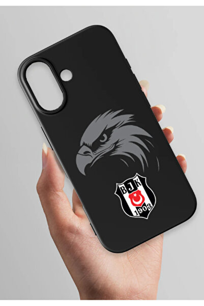 Beşiktaş x Dekomus Lisanslı Iphone 17 Kartal Arma Siyah Silikon Telefon Kılıf...